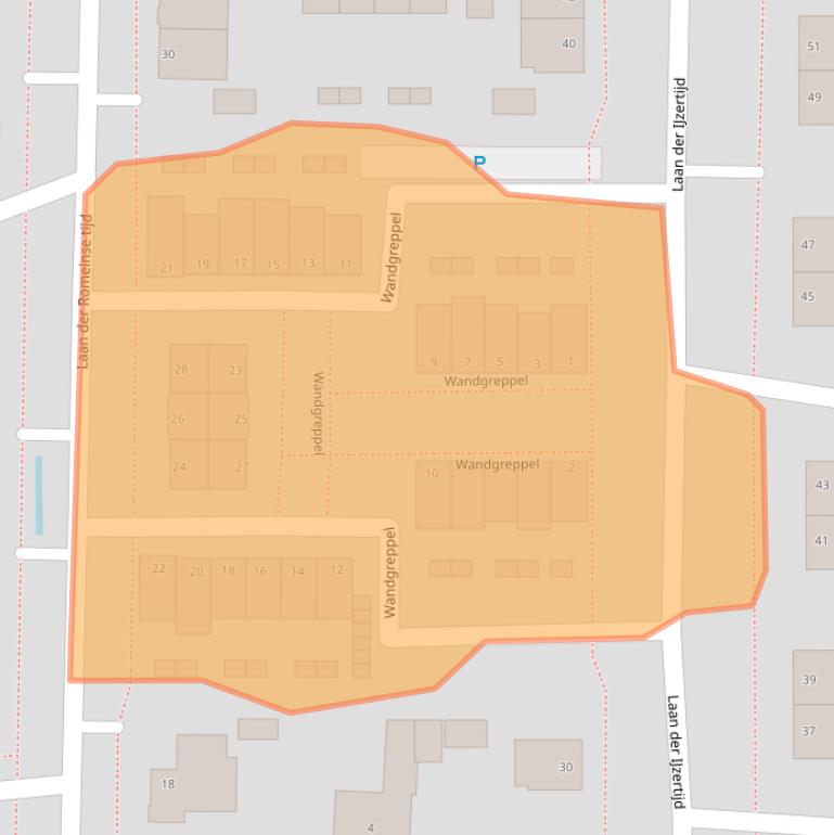 Kaart van postcodegebied 5347HS.