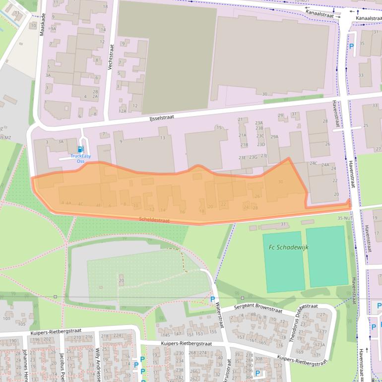 Kaart van postcodegebied 5347JD.