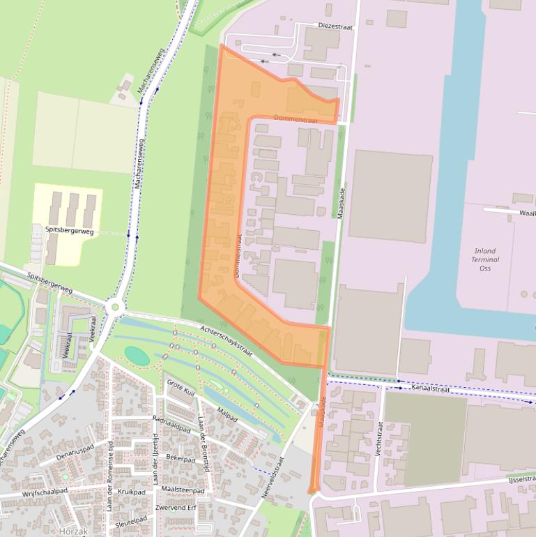 Kaart van postcodegebied 5347JL.