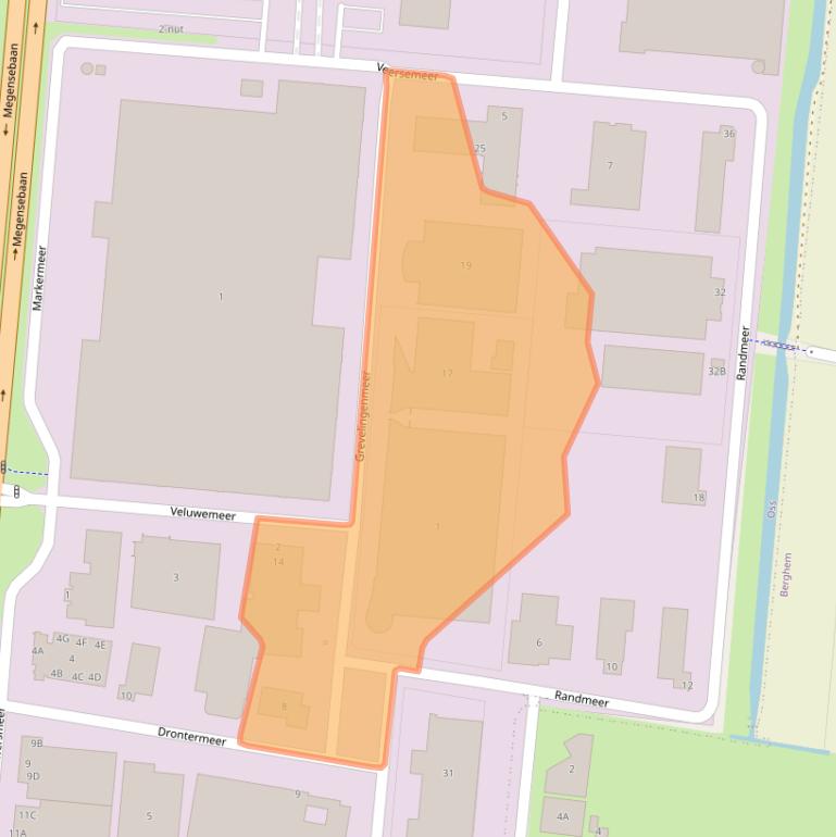 Kaart van postcodegebied 5347JP.