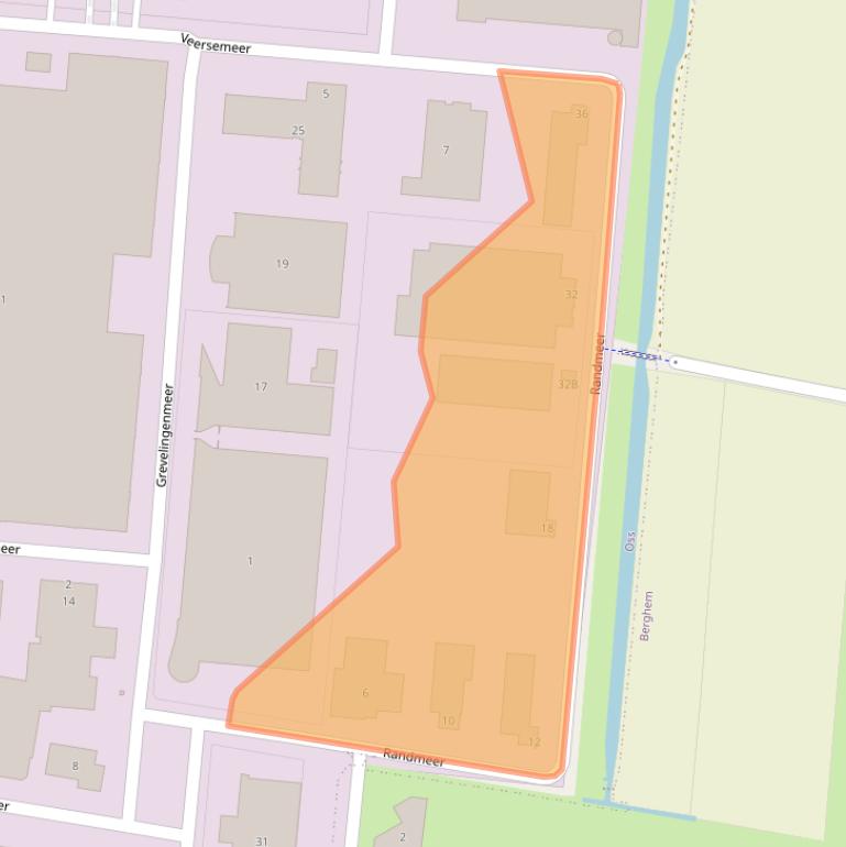 Kaart van postcodegebied 5347JW.