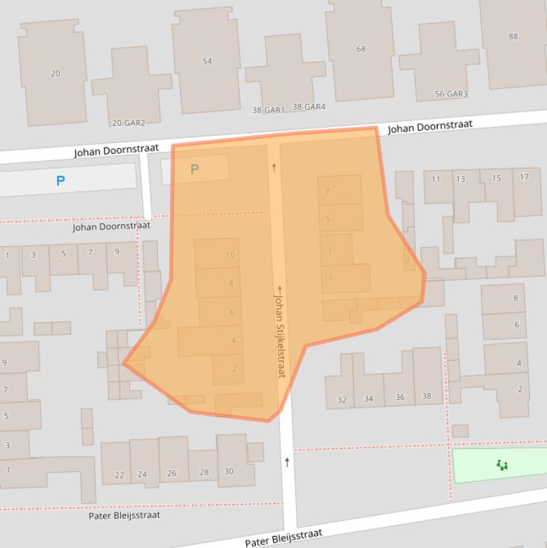 Kaart van postcodegebied 5348AW.