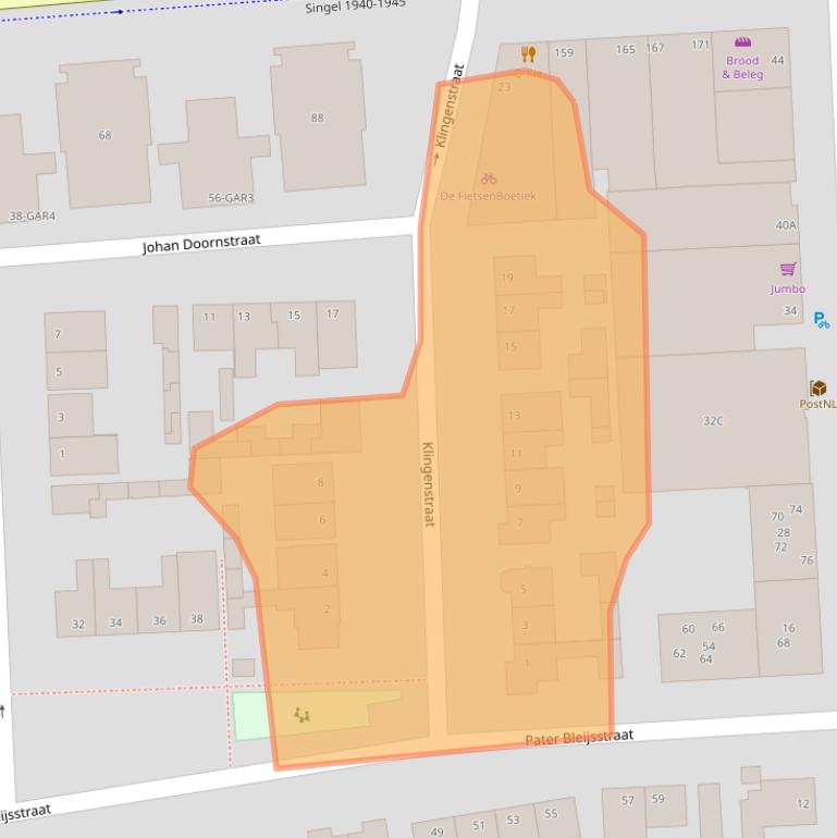 Kaart van postcodegebied 5348AX.
