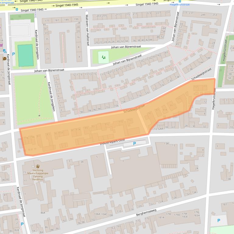 Kaart van postcodegebied 5348BB.