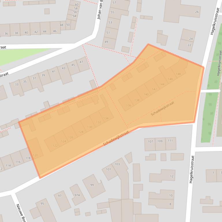 Kaart van postcodegebied 5348BE.