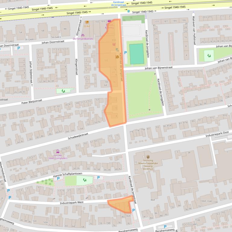 Kaart van postcodegebied 5348BH.