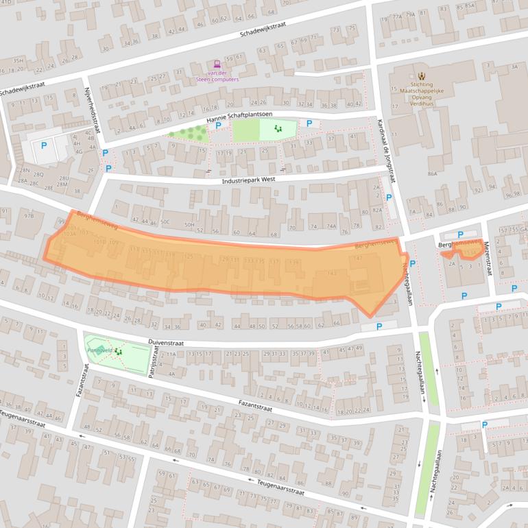 Kaart van postcodegebied 5348CC.