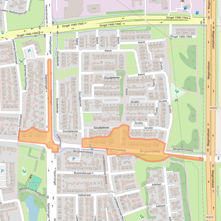 Kaart van postcodegebied 5348CN.