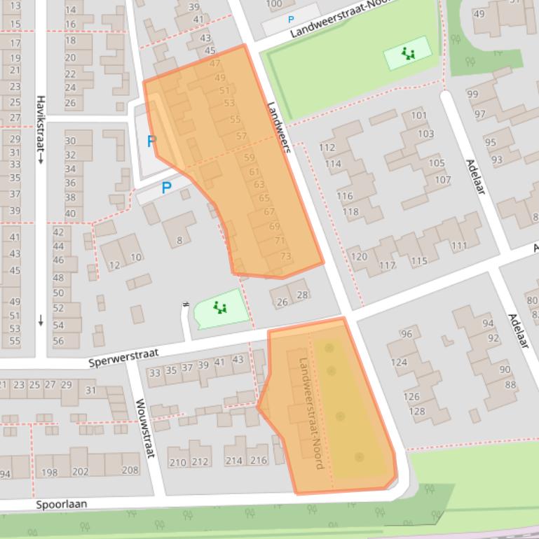 Kaart van postcodegebied 5348EB.