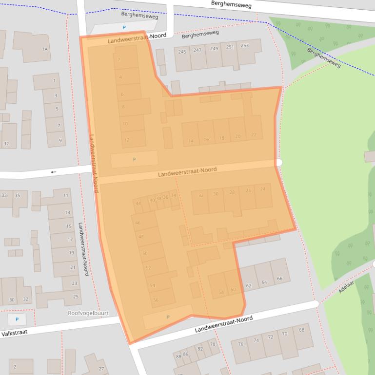 Kaart van postcodegebied 5348EC.