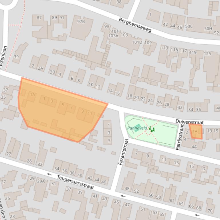 Kaart van postcodegebied 5348GD.