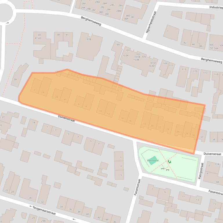 Kaart van postcodegebied 5348GG.