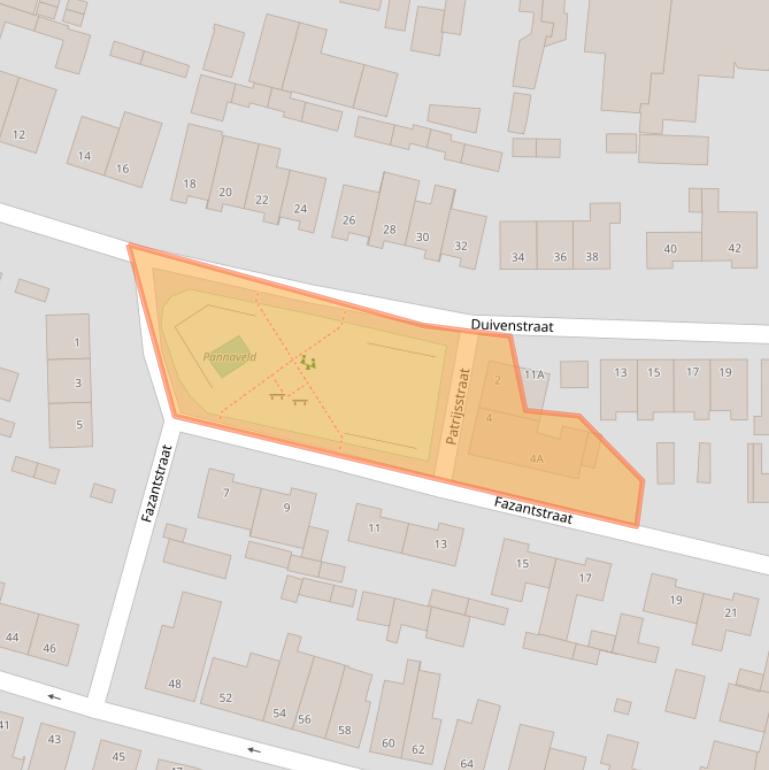 Kaart van postcodegebied 5348GJ.