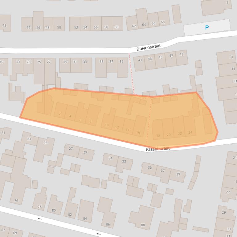 Kaart van postcodegebied 5348GL.