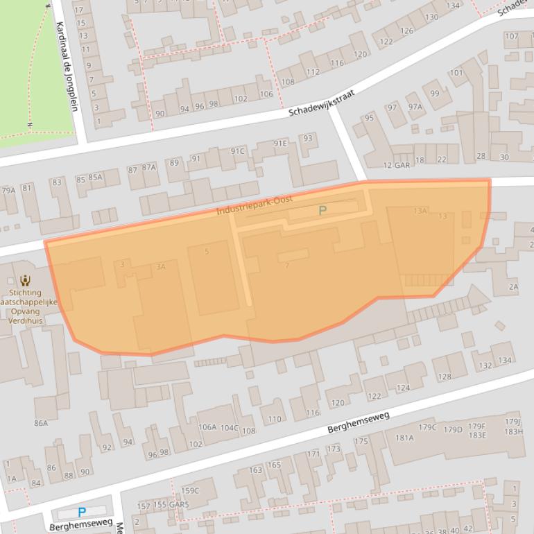 Kaart van postcodegebied 5348GM.