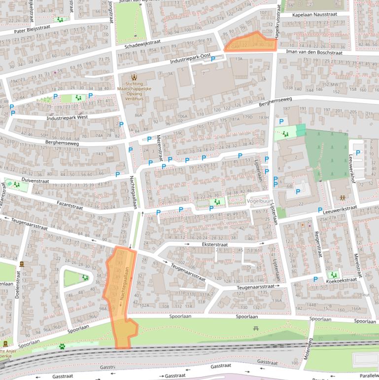 Kaart van postcodegebied 5348GN.