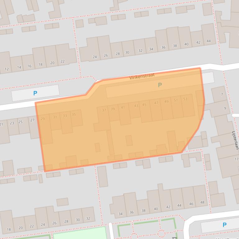 Kaart van postcodegebied 5348GS.