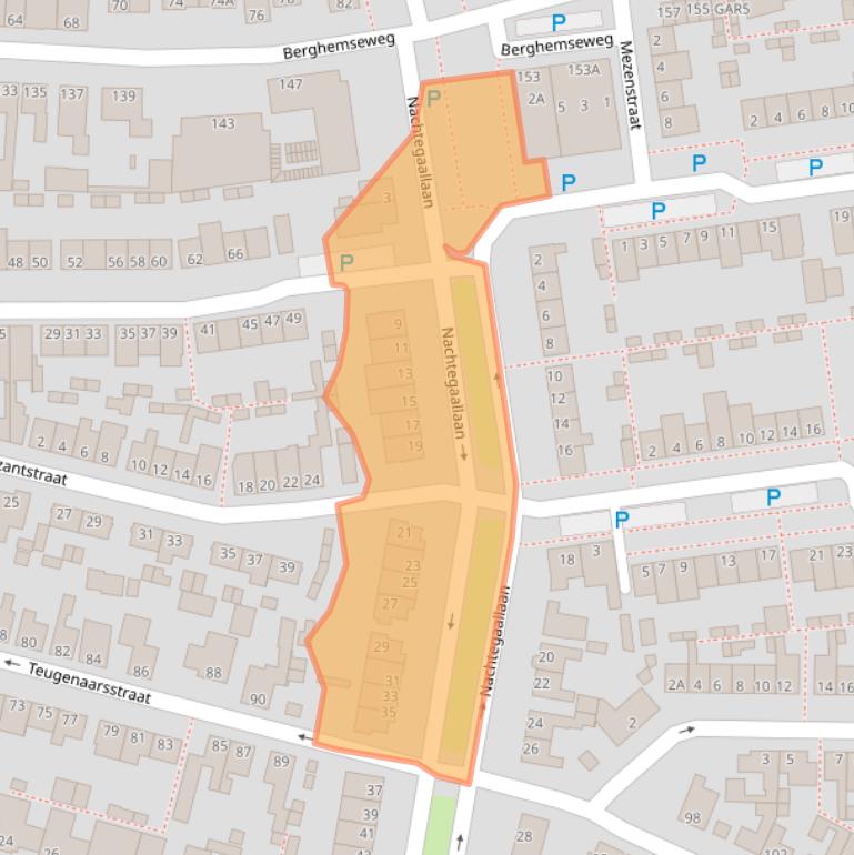 Kaart van postcodegebied 5348GW.