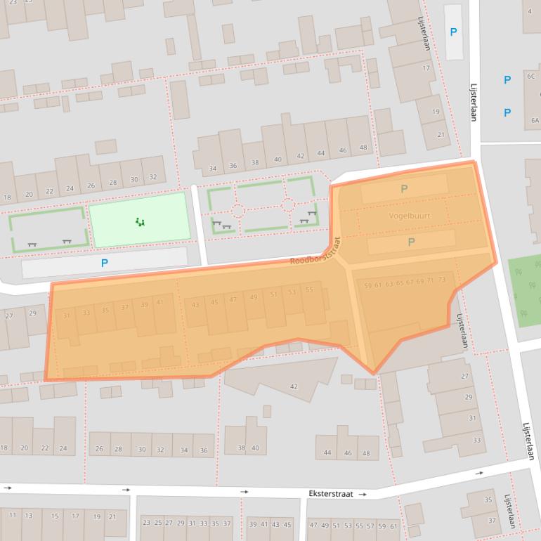 Kaart van postcodegebied 5348HB.