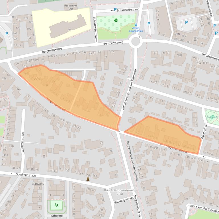 Kaart van postcodegebied 5348JD.