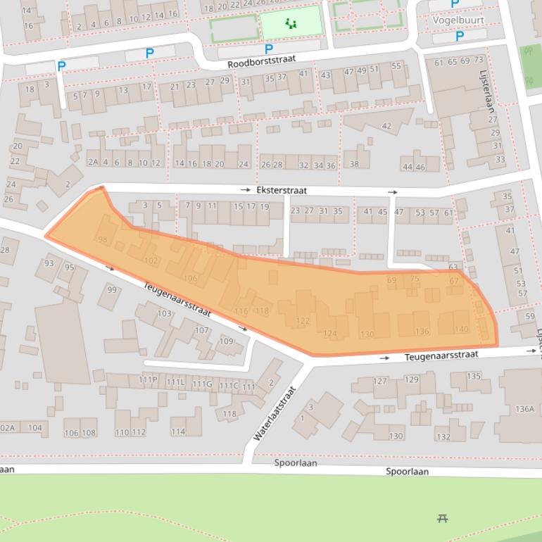 Kaart van postcodegebied 5348JG.