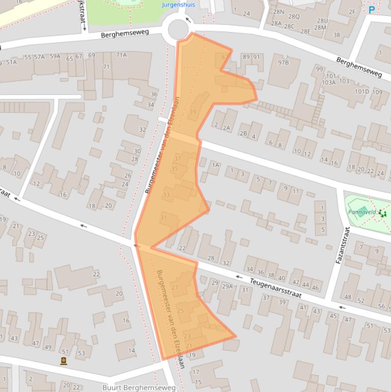 Kaart van postcodegebied 5348JN.