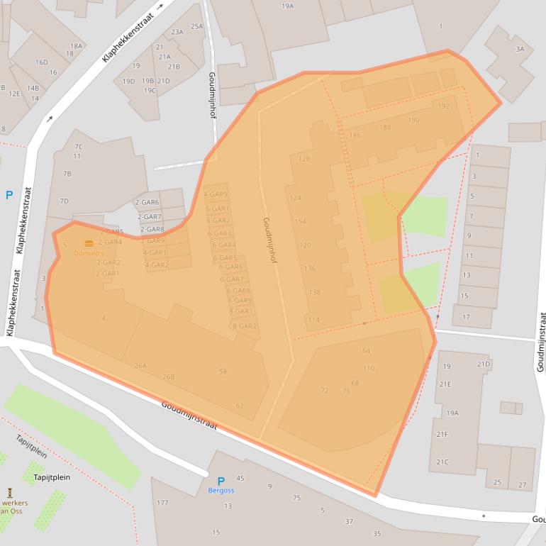 Kaart van postcodegebied 5348KJ.