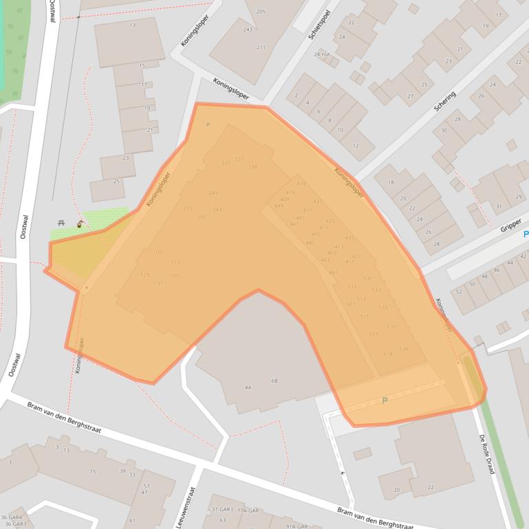 Kaart van postcodegebied 5348KS.