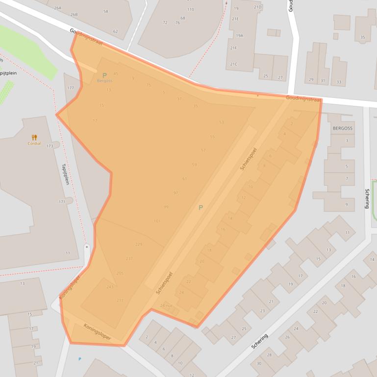 Kaart van postcodegebied 5348KW.