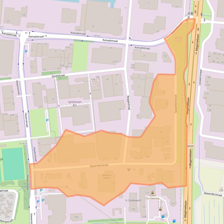 Kaart van postcodegebied 5348LA.