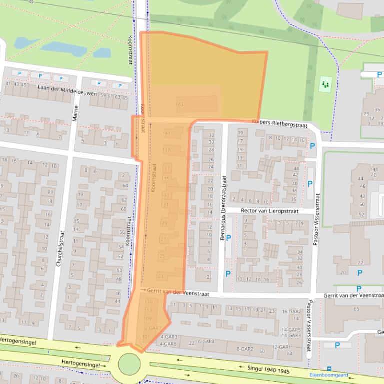 Kaart van postcodegebied 5348NA.