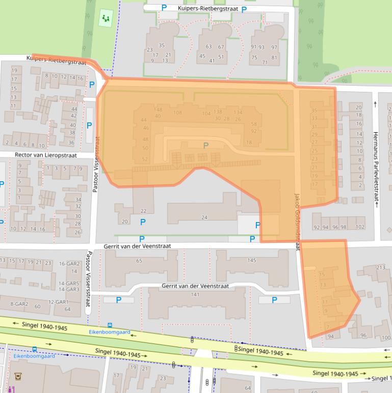 Kaart van postcodegebied 5348RH.