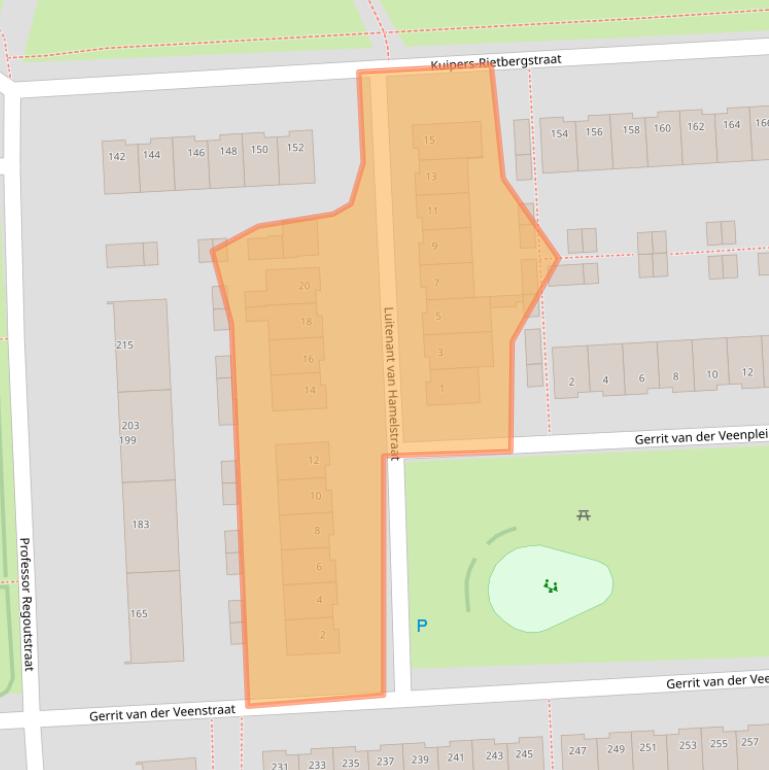 Kaart van postcodegebied 5348RL.