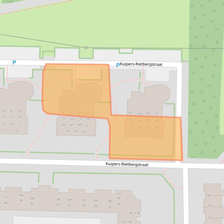 Kaart van postcodegebied 5348SE.