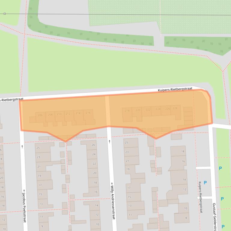 Kaart van postcodegebied 5348SN.