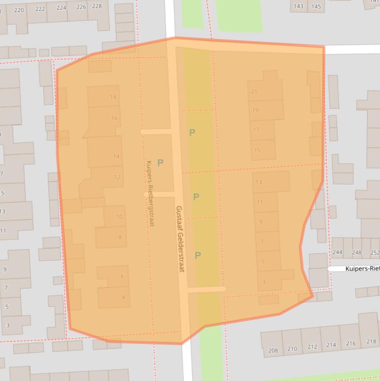Kaart van postcodegebied 5348TA.