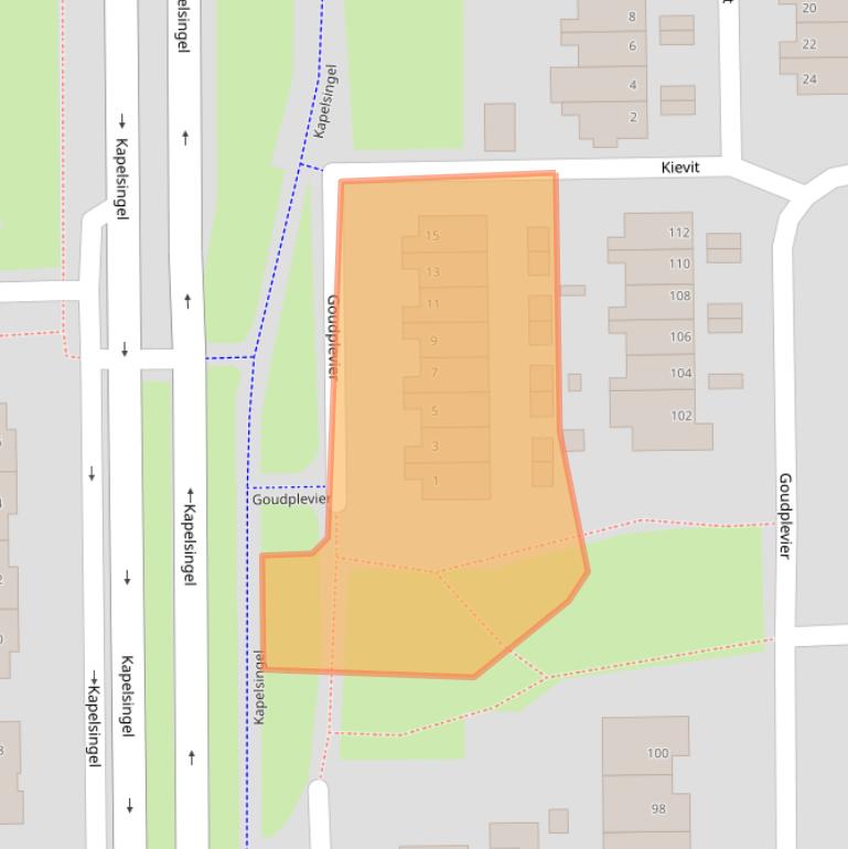 Kaart van postcodegebied 5348VA.
