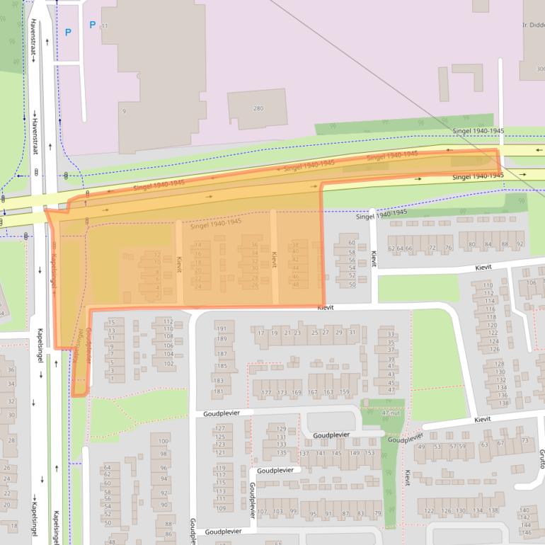 Kaart van postcodegebied 5348VE.