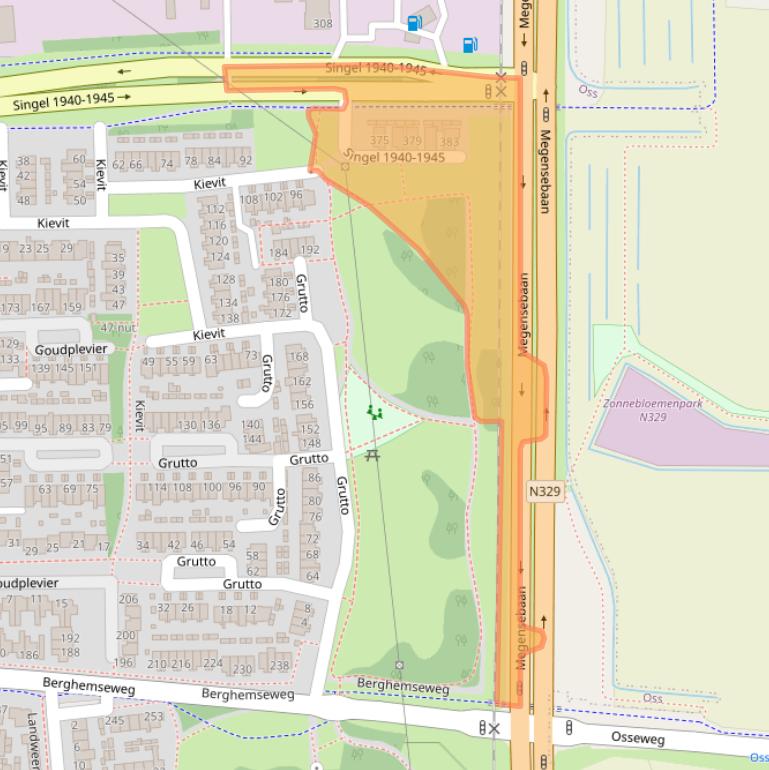 Kaart van postcodegebied 5348VR.