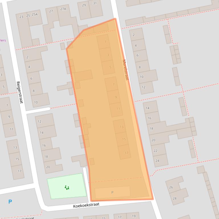 Kaart van postcodegebied 5348XD.