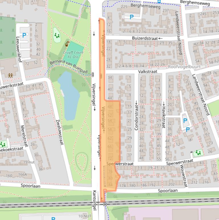 Kaart van postcodegebied 5348XK.