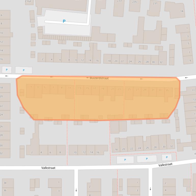Kaart van postcodegebied 5348XN.