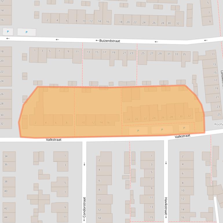 Kaart van postcodegebied 5348XR.