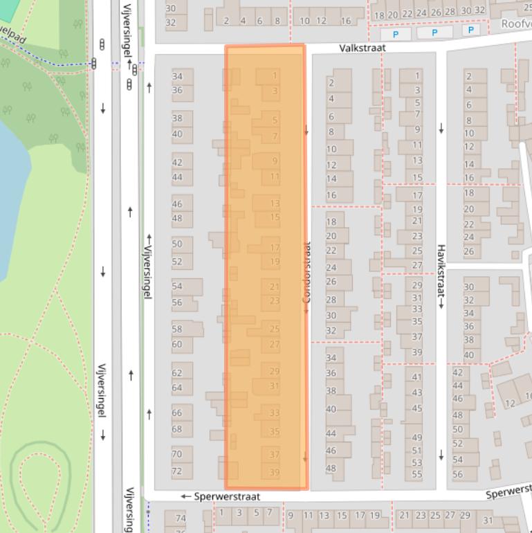 Kaart van postcodegebied 5348XS.
