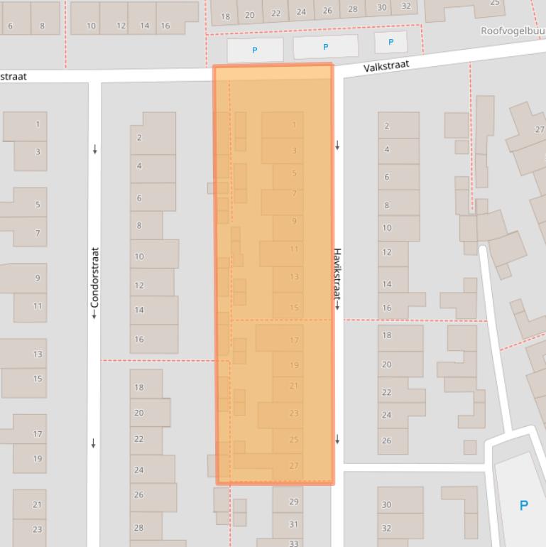 Kaart van postcodegebied 5348XV.