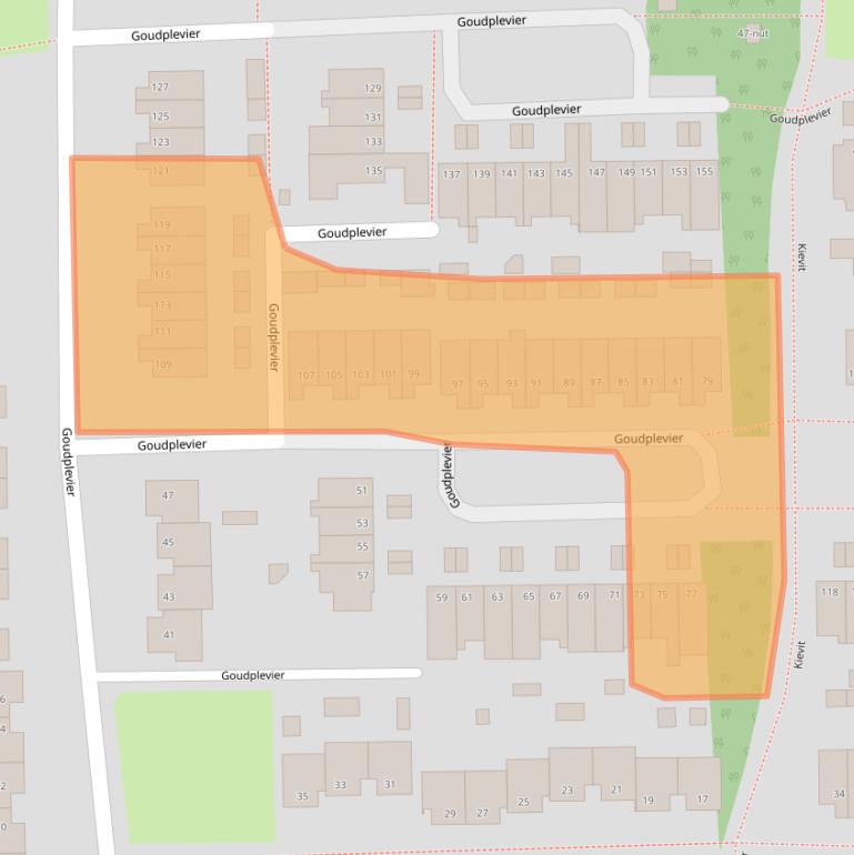 Kaart van postcodegebied 5348ZB.