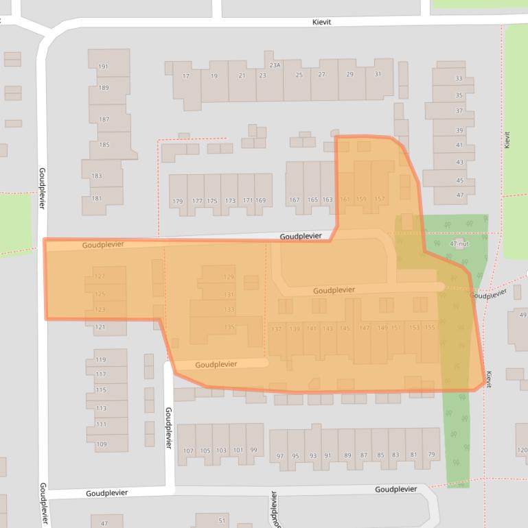 Kaart van postcodegebied 5348ZC.