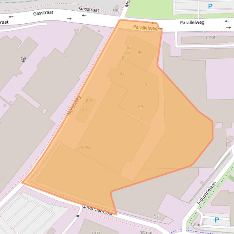 Kaart van postcodegebied 5349AC.