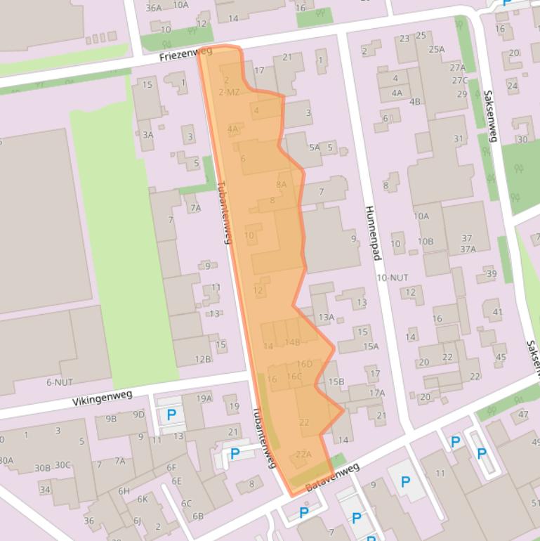 Kaart van postcodegebied 5349BD.