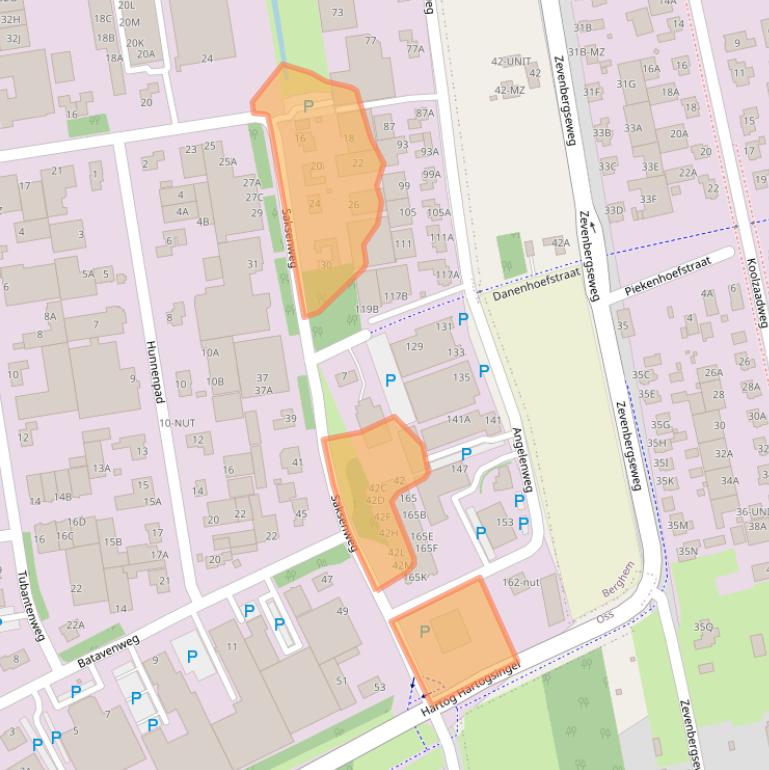 Kaart van postcodegebied 5349BX.